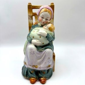 Vintage Shafford Mother and Baby Figurine Hand Painted Made in Japan Figure 7”